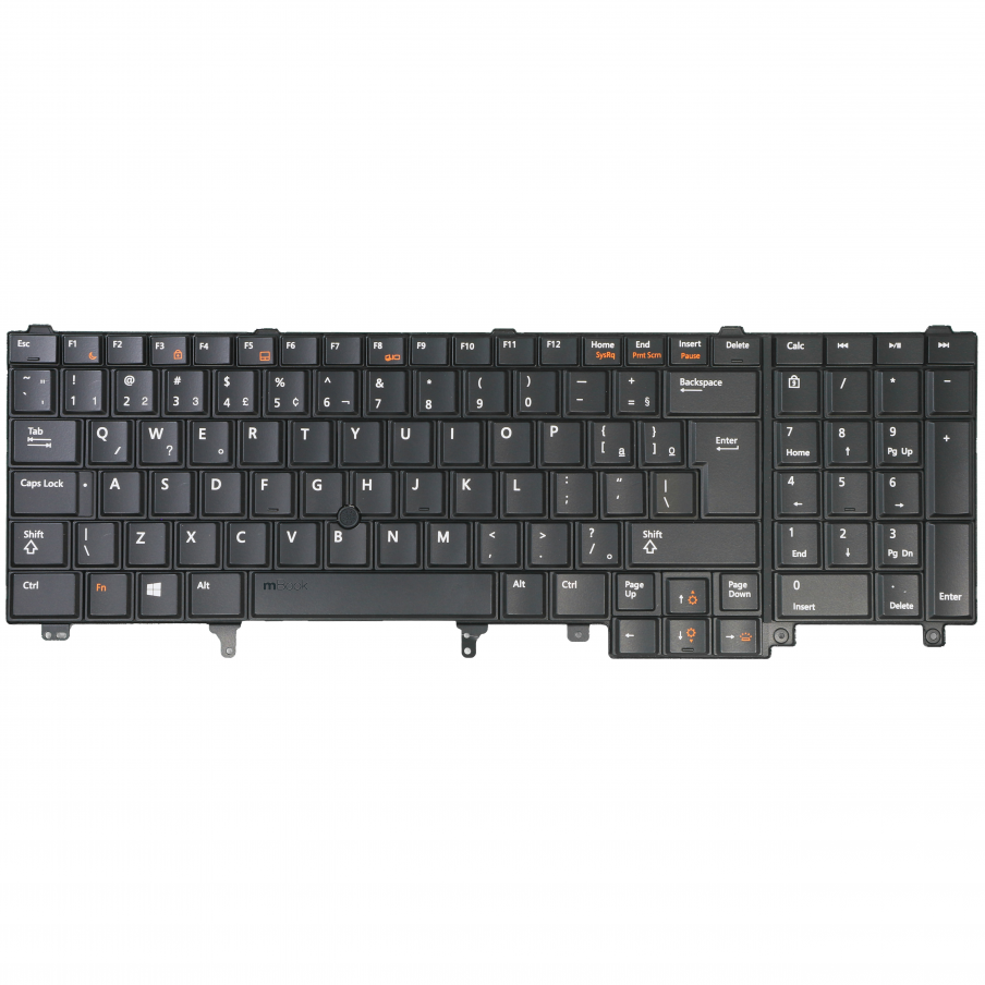 Teclado para Dell compatível com 6VF0N Com Point e Led