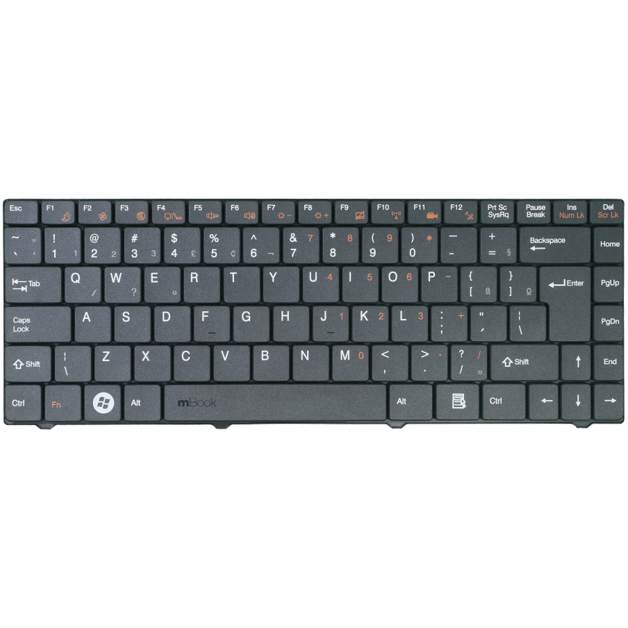 Teclado para notebook compatível com 71GU41414-00 Wifi F10