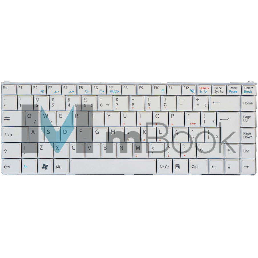 Teclado Sony Vaio VGN-N150P VGN-N160G VGN-N160G/W Branco