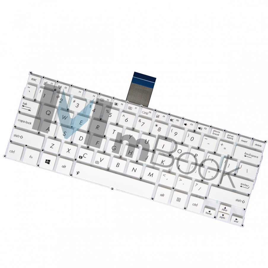 Teclado pra Asus Vivobook AEEX8U00010 Branco Layout US