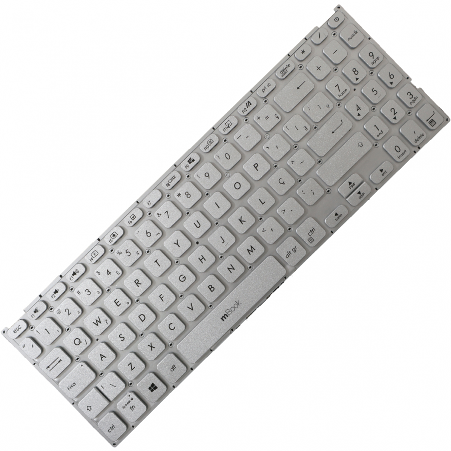 Teclado para Asus M515DA Prateado Silver Layout BR