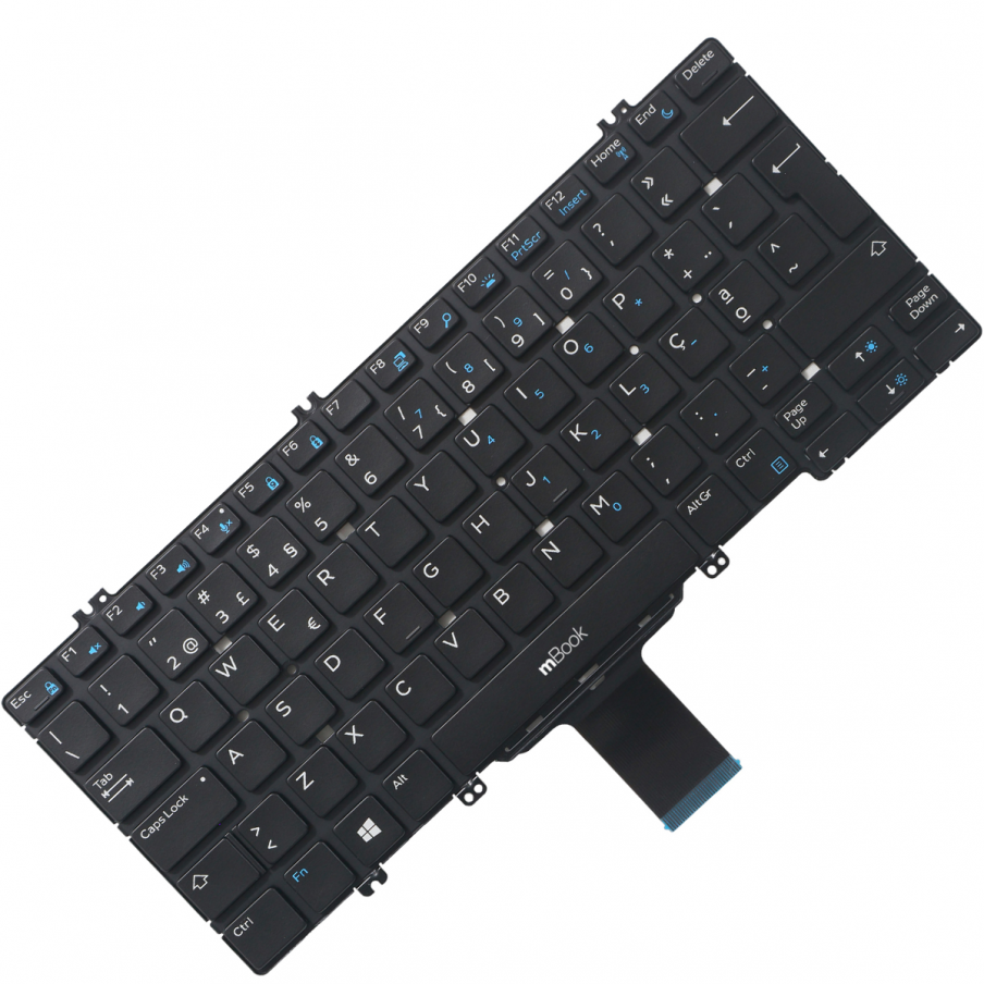 Teclado para Dell Latitude 5289 Layout PO Com Led