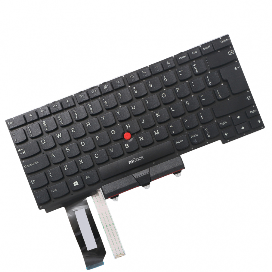 Teclado para Lenovo compatível com sn20u63636 ABNT BR Ç