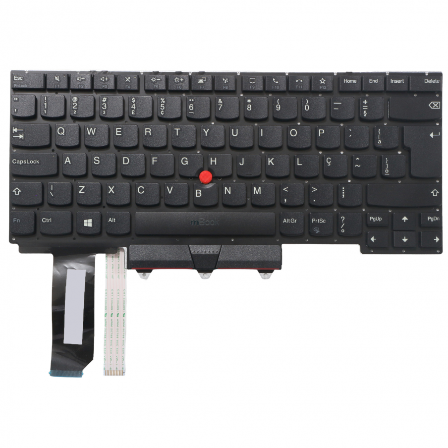 Teclado para Lenovo compatível com 01xy010 ABNT BR Ç