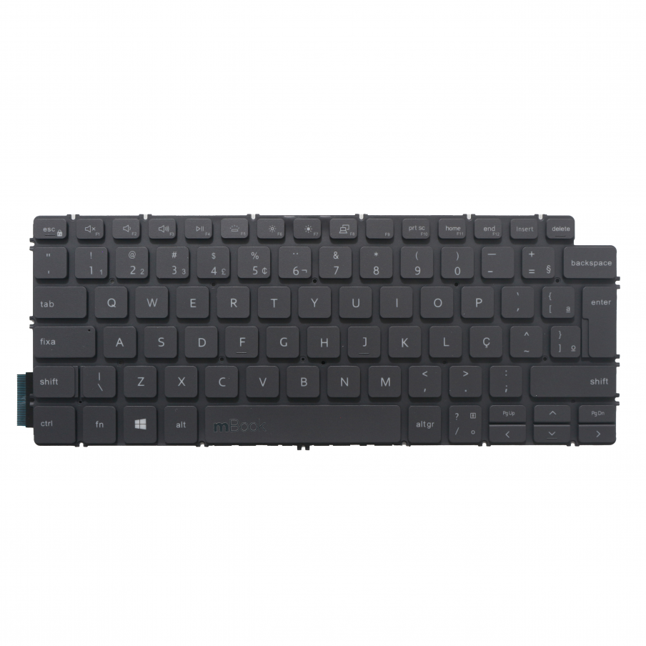 Teclado compatível com Dell P42E, 14 P83F Cinza com Led