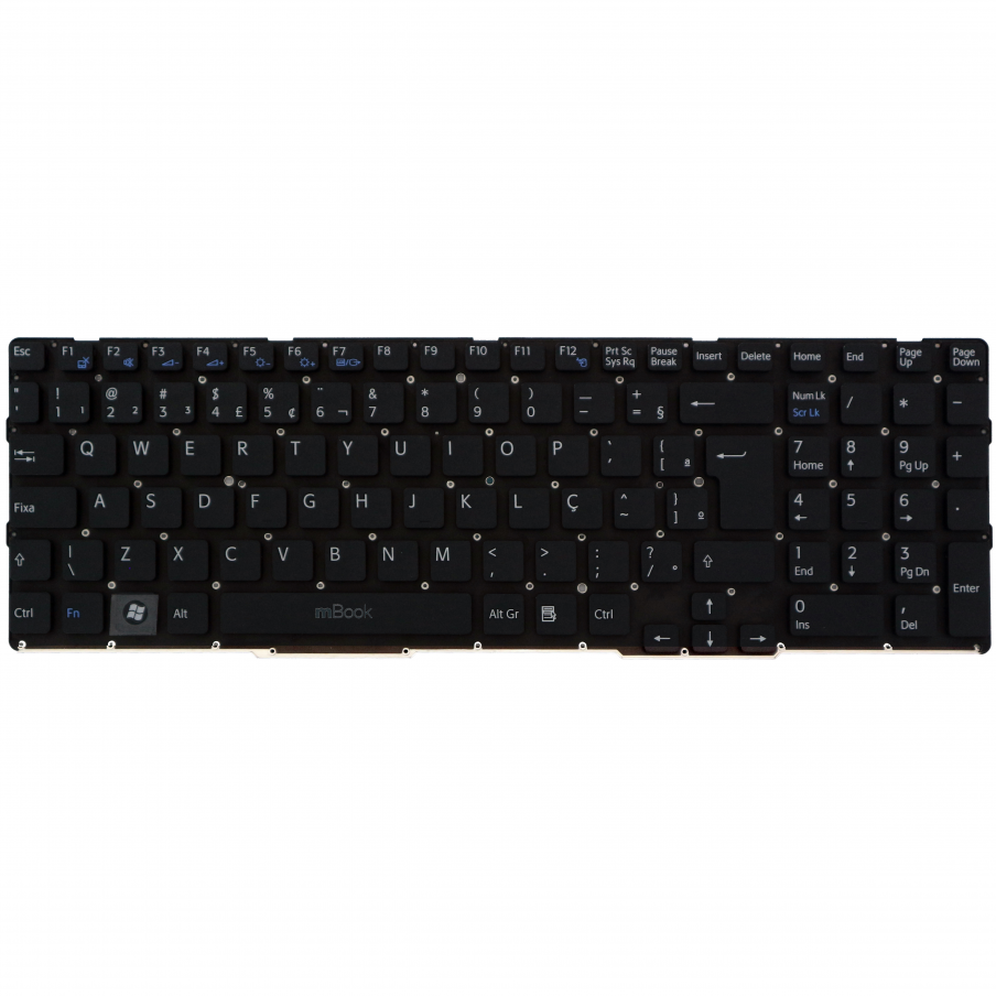 Teclado para Sony Vaio Sve171e13l Sve171g11l Sve171g12l BR