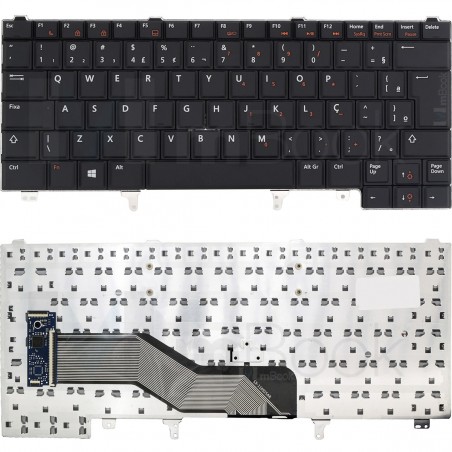 Teclado para Dell Latitude comptível com PN 08g016