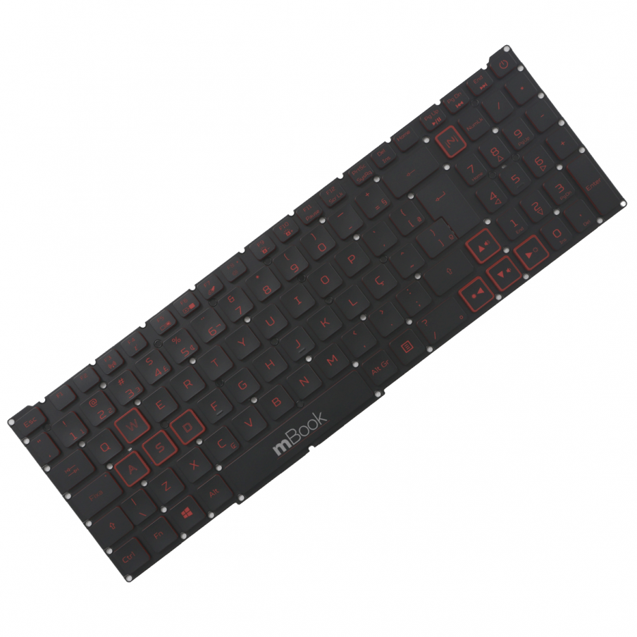 Teclado para Acer Nitro compatível com pk133au1f29 Layout BR