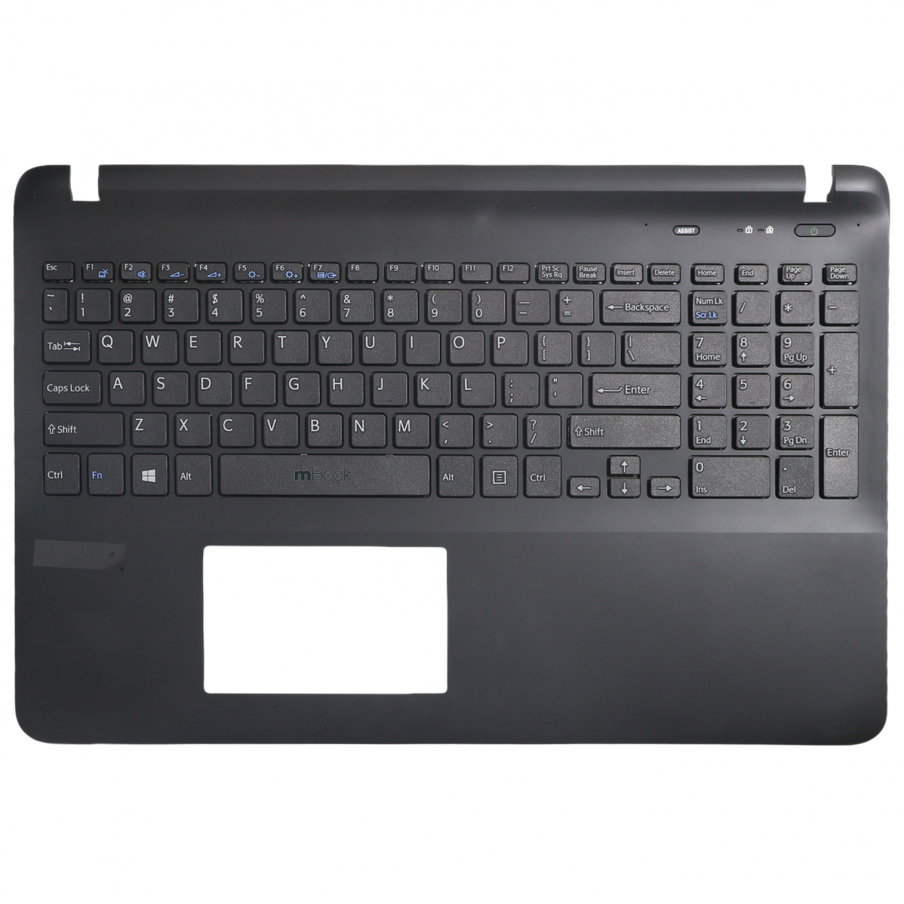 Carcaça Base Teclado para Sony VAIO SVF15325CBW Preto