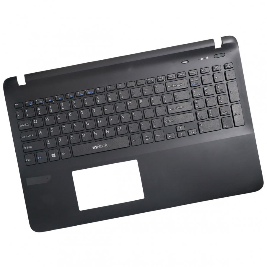 Carcaça Base Teclado para Sony VAIO SVF15327EJB Preto