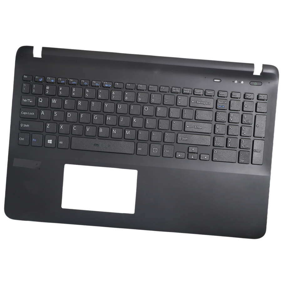 Carcaça Base Teclado para Sony VAIO SVF152C29X Preto