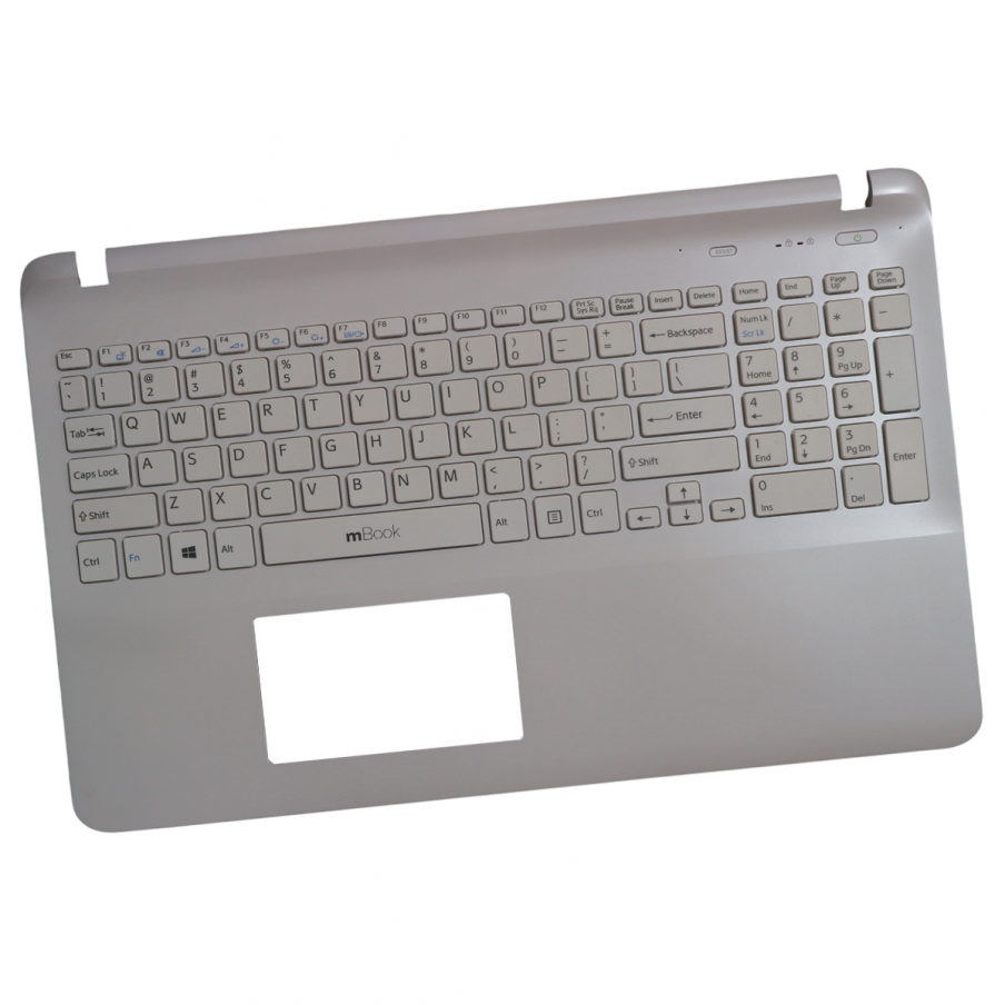 Carcaça Base Teclado para Sony VAIO SVF15325CBB Branco