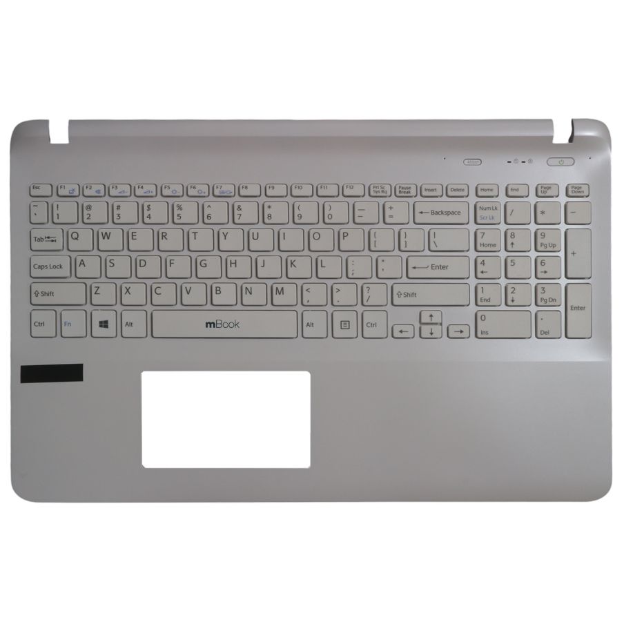 Carcaça Base Teclado para Sony VAIO SVF15325CBB Branco